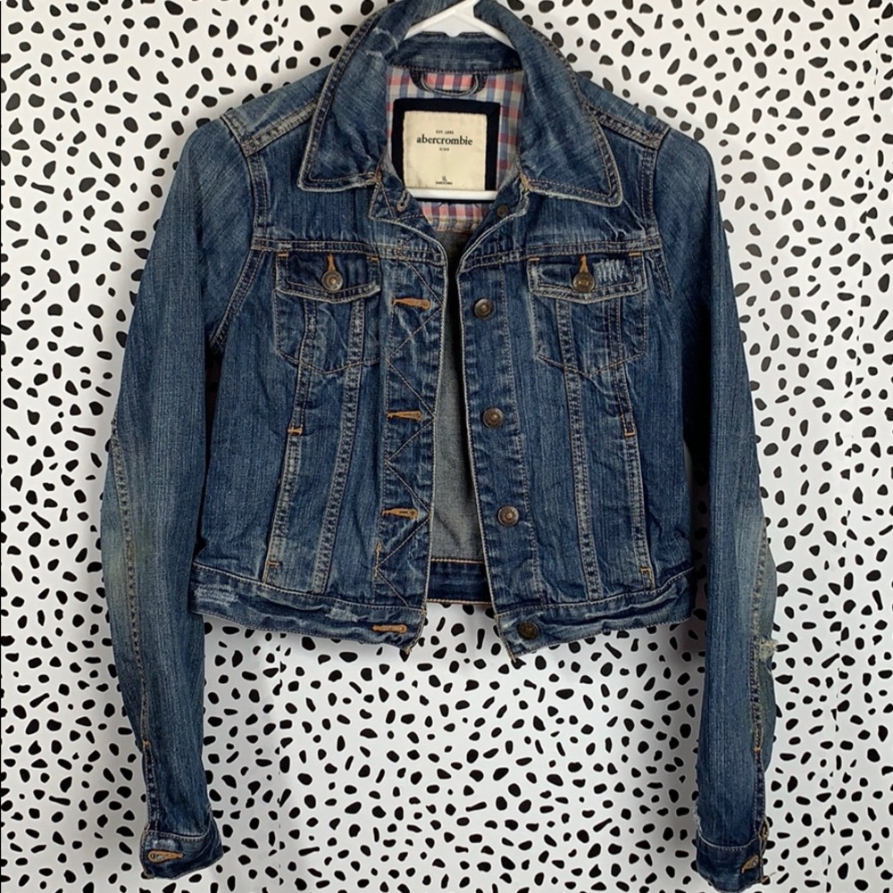 Abercrombie kids denim jean jacket